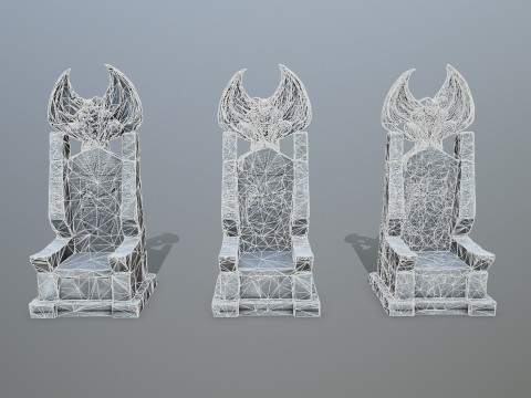Devil Stone Throne Modello 3D