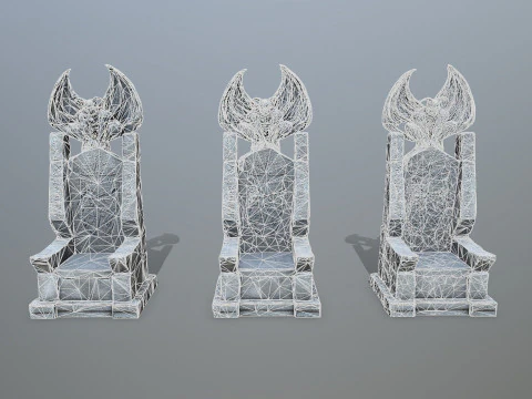Devil Stone Throne 3D Model