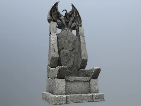 Devil Stone Throne 3D Model