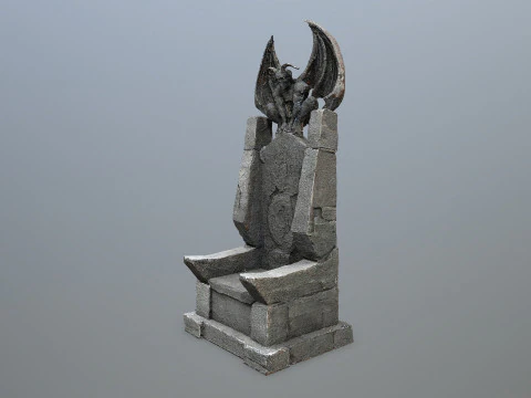 Devil Stone Throne 3D Model
