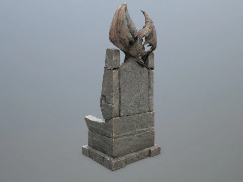 Devil Stone Throne 3D Model