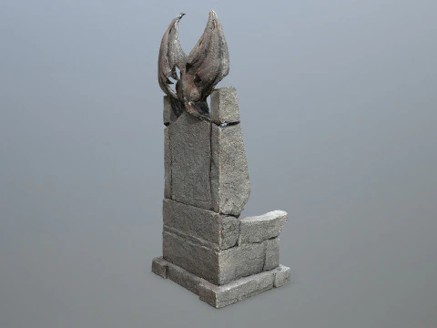 Devil Stone Throne 3D Model