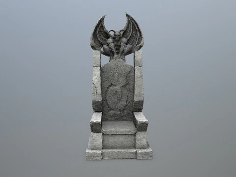 Devil Stone Throne 3D Model