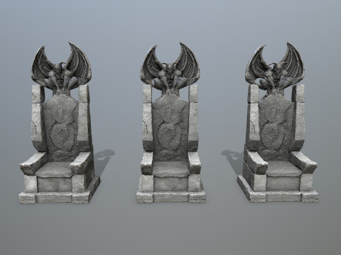 Devil Stone Throne 3D 模型