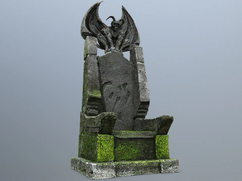 Devil Stone Throne 3D Model