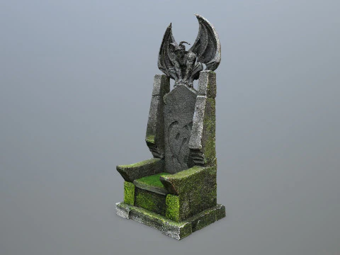 Devil Stone Throne 3D Model