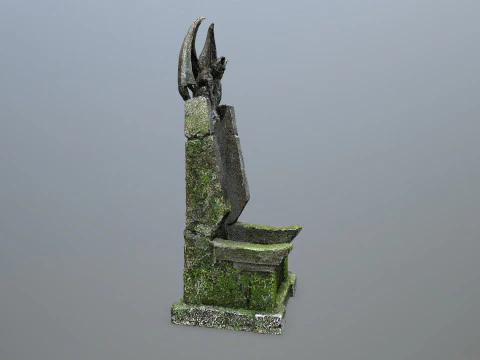 Devil Stone Throne 3D Model