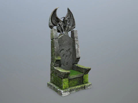 Devil Stone Throne 3D Model