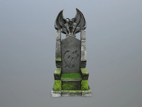 Devil Stone Throne 3D Model