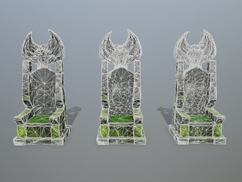 Devil Stone Throne 3D Модель