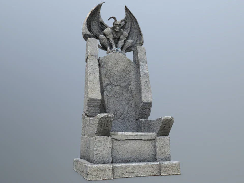 Devil Stone Throne 3D Model