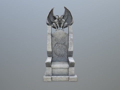 Devil Stone Throne Modelo 3D