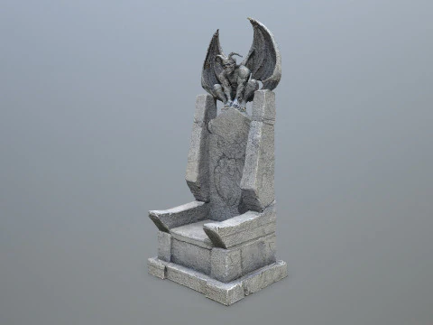 Devil Stone Throne 3D Model