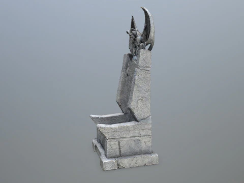 Devil Stone Throne 3D Model