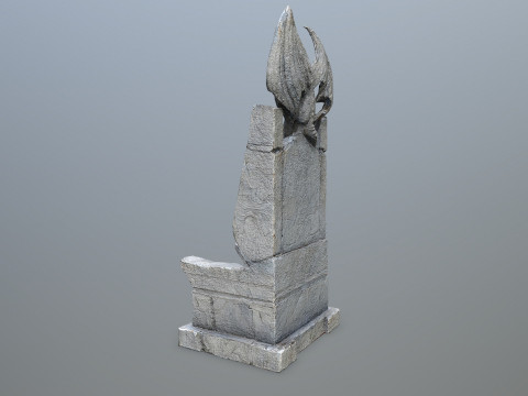 Devil Stone Throne Modelo 3D