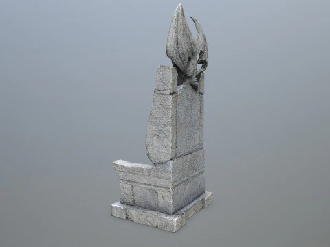 Devil Stone Throne 3D Model