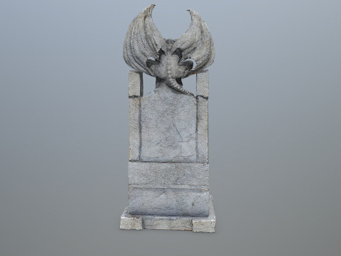 Devil Stone Throne Modelo 3D