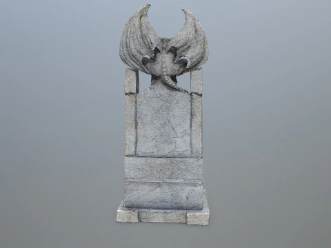 Devil Stone Throne 3D Model