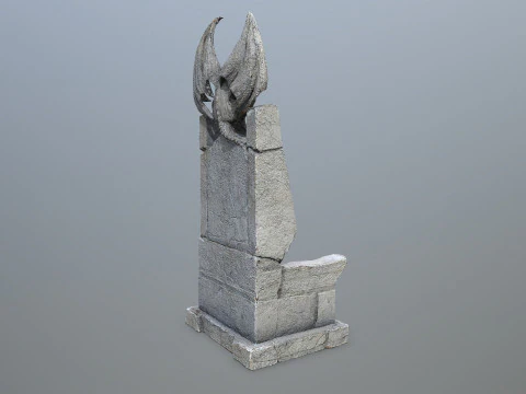 Devil Stone Throne 3D Model