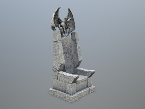 Devil Stone Throne Modelo 3D