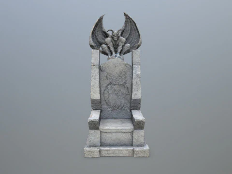Devil Stone Throne 3D Model
