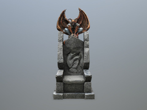 Devil Stone Throne 3D Model