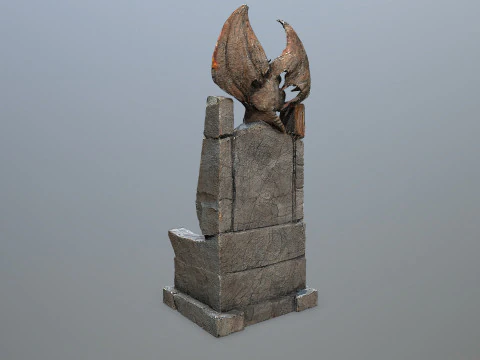 Devil Stone Throne 3D Model