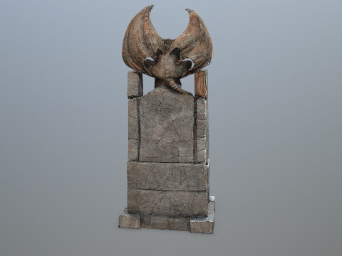 Devil Stone Throne 3D Model