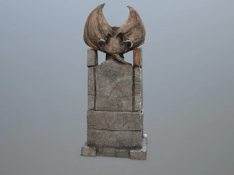 Devil Stone Throne 3D Model