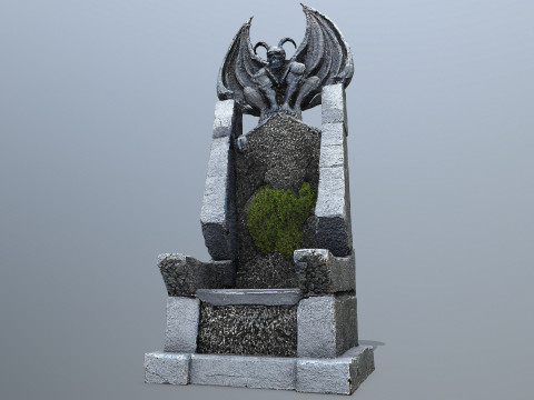 Devil Stone Throne 3D Model
