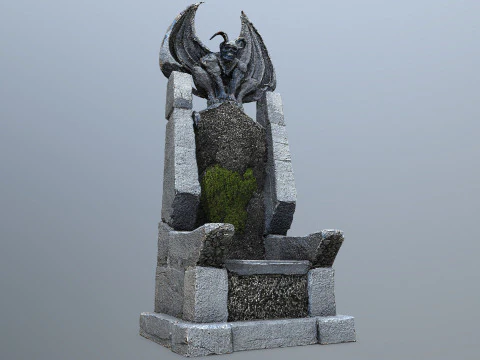 Devil Stone Throne 3D Model