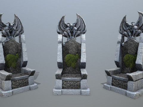 Devil Stone Throne 3D Модель