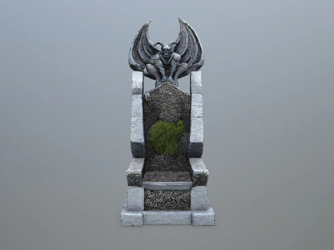 Devil Stone Throne 3D Model