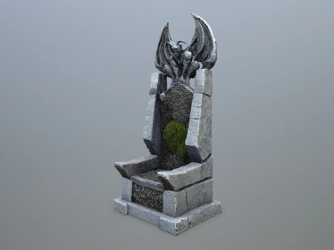 Devil Stone Throne 3D Model
