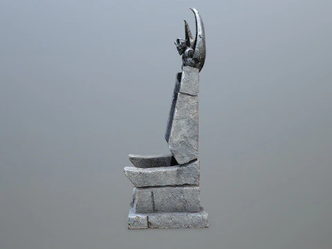 Devil Stone Throne 3D Model
