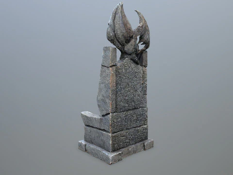 Devil Stone Throne 3D Model