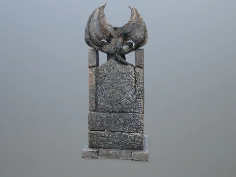 Devil Stone Throne 3D Model