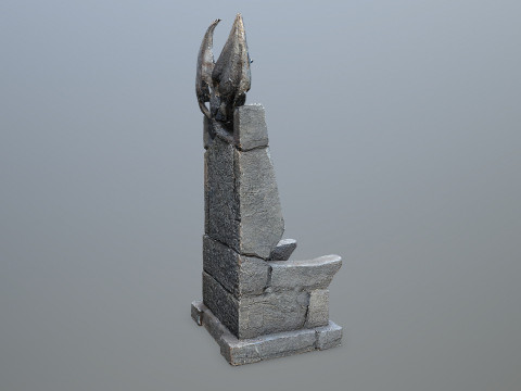 Devil Stone Throne 3D Модель
