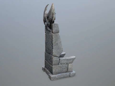 Devil Stone Throne 3D Model