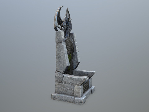 Devil Stone Throne 3D Модель