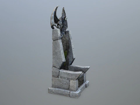 Devil Stone Throne 3D Model