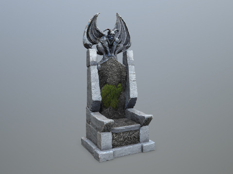 Devil Stone Throne 3D Модель