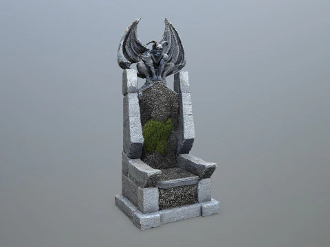 Devil Stone Throne 3D Model