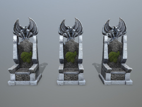 Devil Stone Throne 3D Модель