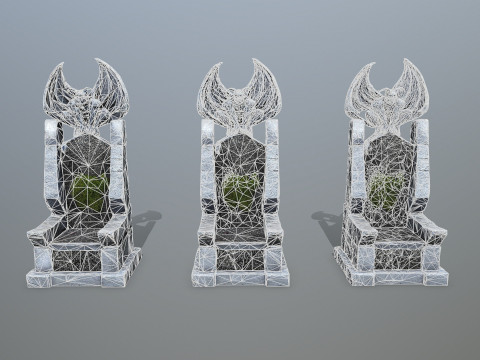 Devil Stone Throne 3D Модель
