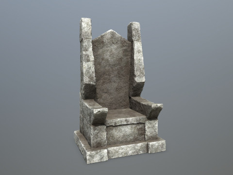 Stone Throne 3D मॉडल