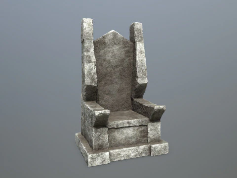 Stone Throne 3D Model