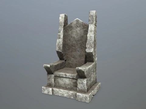 Stone Throne 3D Model