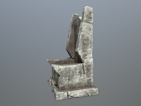 Stone Throne 3D मॉडल