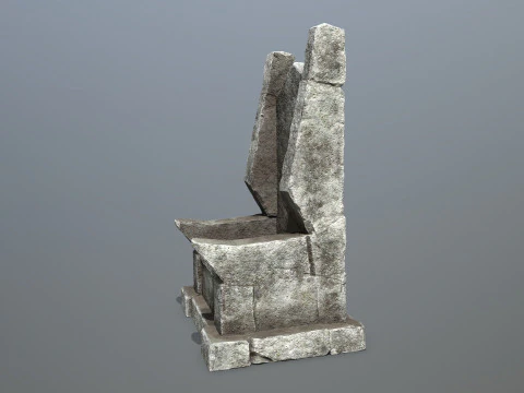 Stone Throne 3D Model